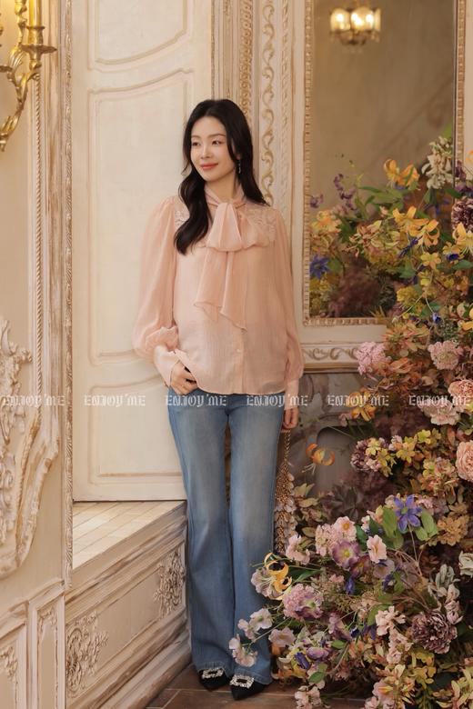 【门店同款】ENJOY夏季润雨蓝修身喇叭裤 170496686 商品图1