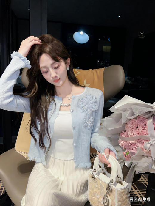 张心子【未闻花名】春夏烟钻防晒减龄外套开衫 U2603049 商品图7