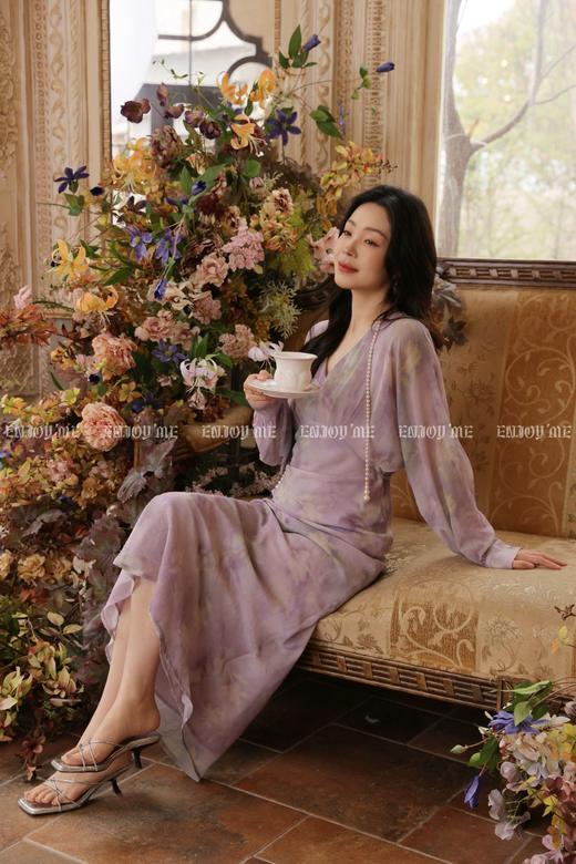 【门店同款】ENJOY夏季油画鸢尾连衣裙 170744176 商品图2