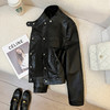 【清风外衣】2026春季新款黑色高级感皮衣外套！女款韩系复古酷飒pu夹克机车！ 商品缩略图3