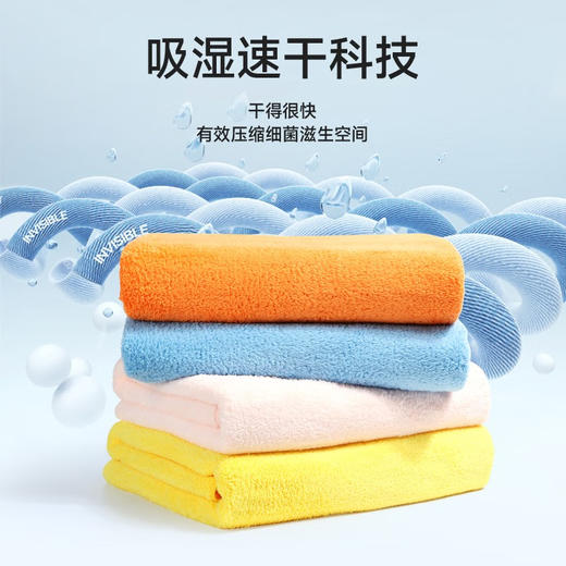 隐形盾 通用抗菌防螨毛巾组合套装1套 YM4X-9103 商品图3