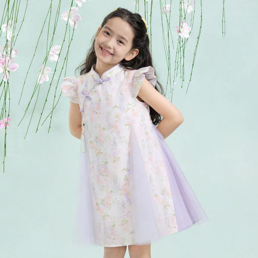 笛莎Deesha 2026年夏季新款观山见女童连衣裙 商品图1