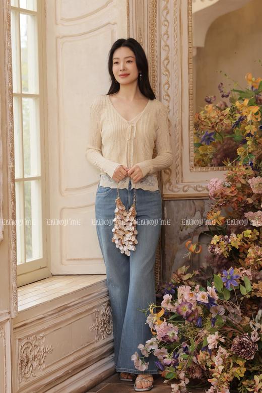 【门店同款】ENJOY夏季细闪烫钻筒喇裤 170498403 商品图4