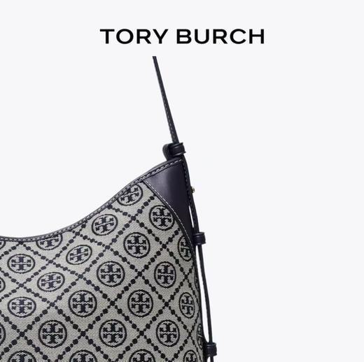 【香港直邮】Tory Burch/汤丽柏琦 T MONOGRAM 提花流浪包169376  清关约7个工作日-w 商品图2