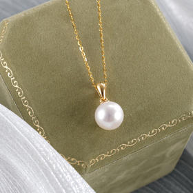 子佩集【月光柔情】银S925珍珠惜王妃套链【P3024】9mm珠双色吊球2601