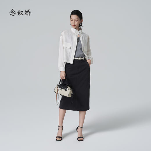 【商场同款】CNS6347 “ 松弛铅笔裙 ” 高支水洗棉+弹力 久坐舒适 商品图8