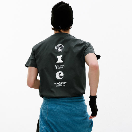 714street夏季7A抗菌速干衣轻薄防晒运动短袖国潮牌宽松情侣T恤男 商品图0