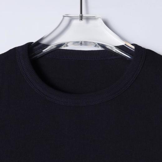 SDSA男装2026新款高贵轻奢潮牌纯色圆领螺纹合身短袖T恤时尚简约 商品图1