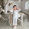 其其宝宝儿童睡衣夏季女童七分袖套装宝宝天丝透气空调服中小童花边家居服80-160★娃娃优选 商品缩略图1