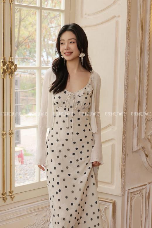 【门店同款】ENJOY夏季黄栀波点长裙 170696240 商品图1