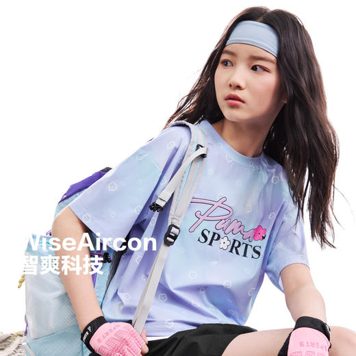 PUMA彪马童装2026夏季新款儿童女童短袖T恤防晒吸湿速干 商品图1