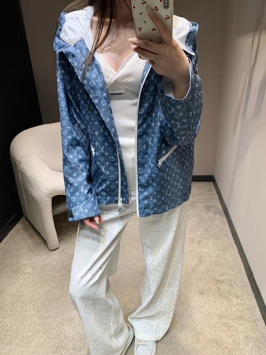 驴家 26Ss早春新款 老花印花连帽风衣外套（MM） 商品图4