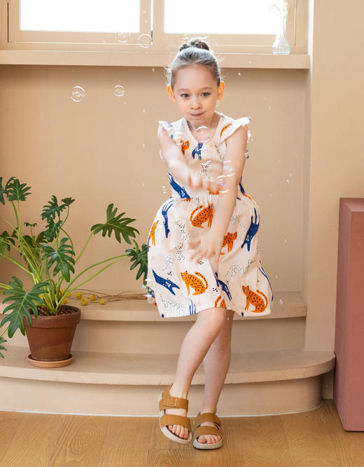 【丝麻棉天然抗菌】韩国moimoi {连衣裙} 春夏儿童家居服睡裙家居裙 商品图9