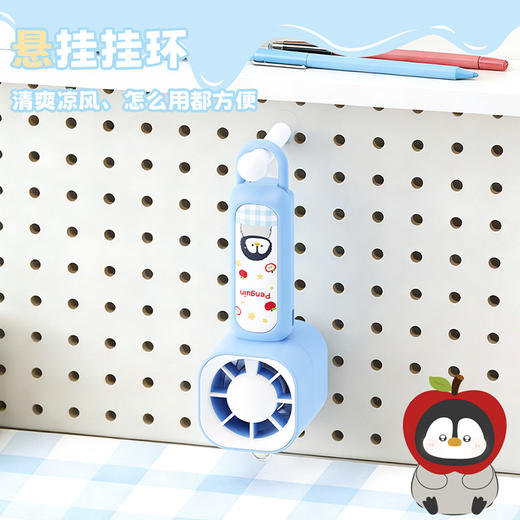 精致印花凌乱企鹅手持风扇-纪念日百货门店同款170548802 商品图1