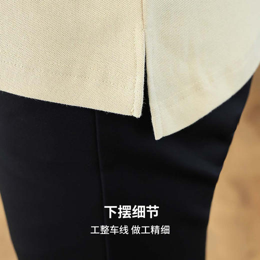 【100%棉】圣得西polo衫男短袖2026新款春季休闲百搭刺绣设计T恤 商品图7
