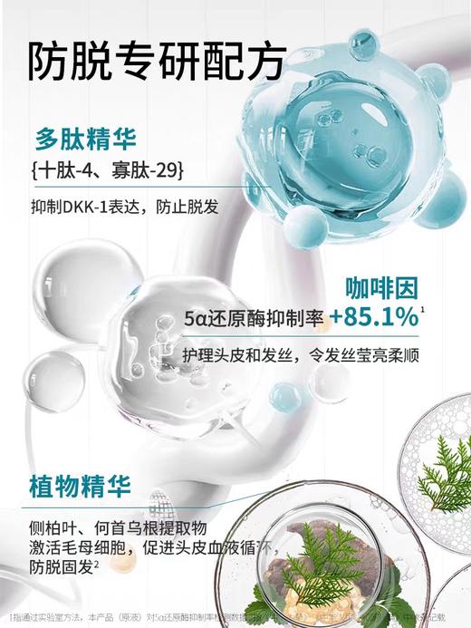 【防脱固发洗发露/精华液】持证防脱！防脱固发控油男女通用温和清洁，富含多肽精华+咖啡因精华，有效护理头皮和发丝，强健发根，减少脱发ZH 商品图8