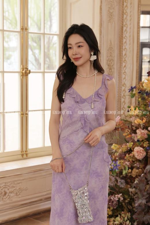 【门店同款】ENJOY夏季琉璃紫烟飘带长裙 170745558 商品图2