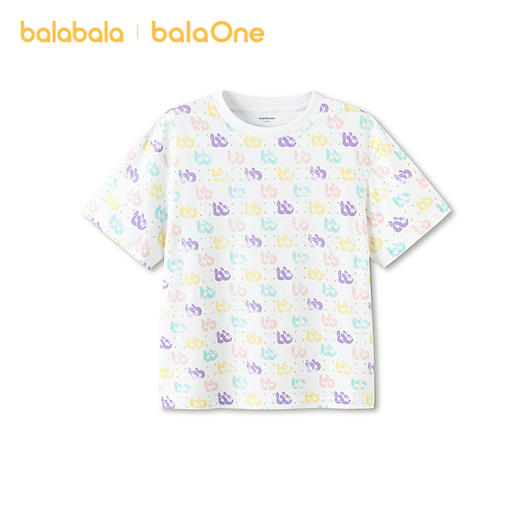 【balaOne】巴拉巴拉童装儿童短袖t恤男女童2026新款夏装吸湿速干 商品图0