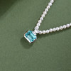 子佩集【蔚蓝序章】银S925珍珠惜王妃项链【ZZXL012】2.8mm珠蓝方块2601 商品缩略图1