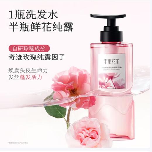半亩花田 自在轻盈洗发水（晨露玫瑰）500g BMHT16 商品图4