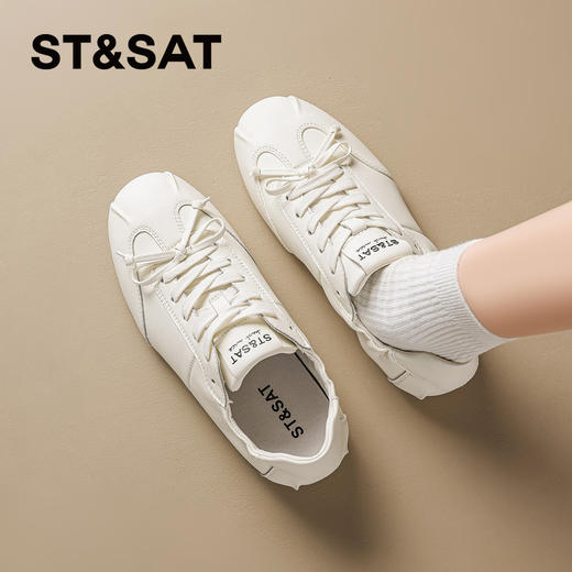 星期六26春新款时髦百搭舒适软底德训鞋SSE1112C6W 商品图5