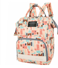 Z1753 时尚大容量双肩外出宝妈带娃出门背包妈妈包母婴包（颜色随机发）