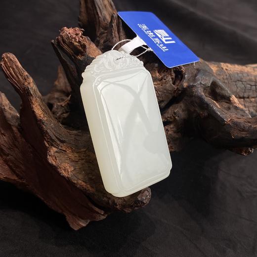 【快抱】【于田产和田玉于田料羊脂白玉无事牌 45*27】出证书，发货1~5天，48小时鉴赏期 商品图2