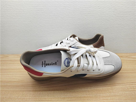 豪行春季新款14142171牛皮真皮运动休闲男鞋单鞋板鞋 商品图3