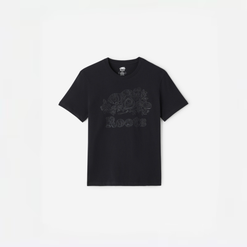 【2件9折】【ROOTS】男式休闲海狸短袖T恤