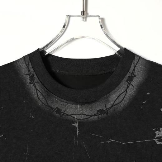 SDSA男装2026新款高贵轻奢潮牌小众设计撞色印花圆领短袖T恤宽松 商品图2