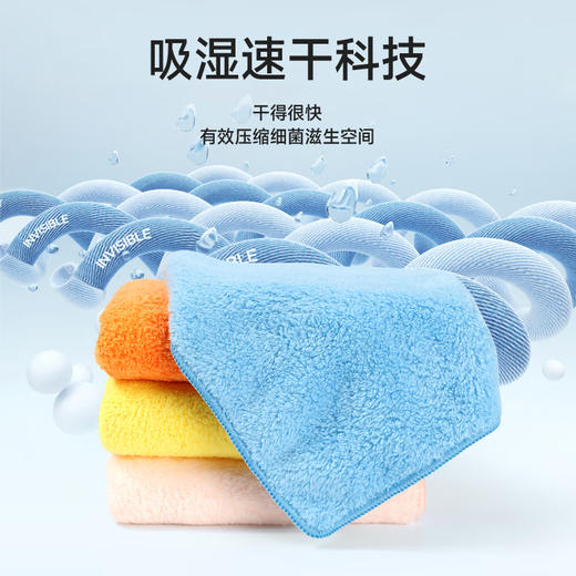 隐形盾 通用抗菌防螨毛巾2条 YM2X-9117 商品图2