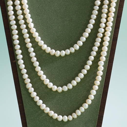 子佩集【恒慕交织】珍珠惜王妃毛衣链【ZZMYL007】6mm珠三层2601 商品图1