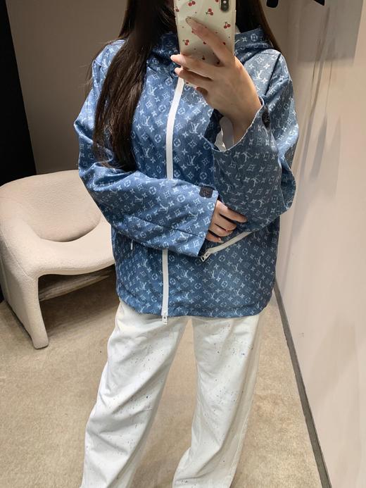 驴家 26Ss早春新款 老花印花连帽风衣外套（MM） 商品图1