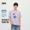 森马短袖T恤男夏季晕染星星印花针织衫2026新款吸湿速干情侣上衣 商品缩略图0