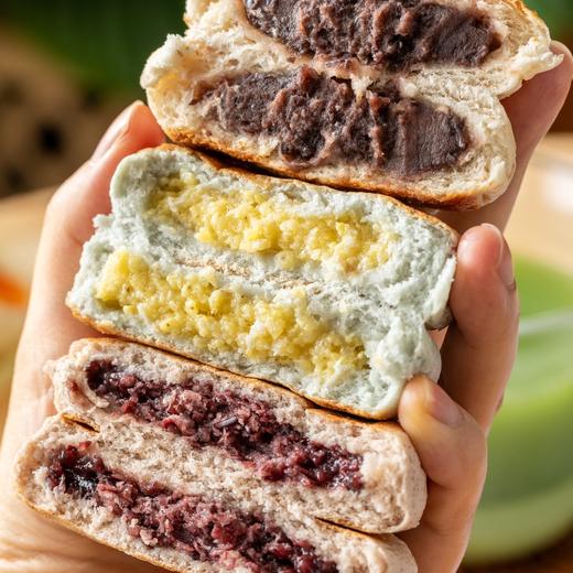 青稞黄米饼/紫米高粱饼|10分钟快手健康早餐，软糯可口，满满谷物香气 商品图3