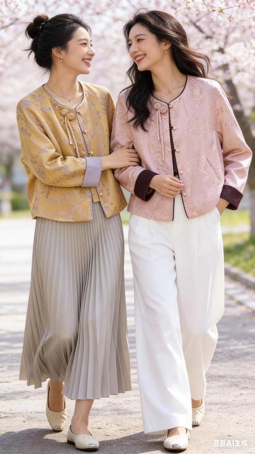 64W018春款外套 新中式国风短款外套 商品图3