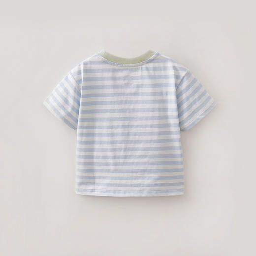 马克珍妮条纹男童纯棉云朵T2026年夏装新款560330 商品图2