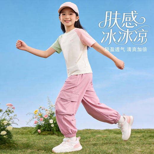 贝贝怡夏季女童裤子凉感工装裤ZB2FK003 商品图4