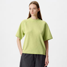 Goldwin WF T-shirt 女装防紫外线轻量华夫格半高领短袖T恤