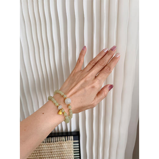 【非质量问题不退换】【贝拉推荐】无尘.清欢 和田玉长串手串 三色系空灵盈润 以玉养人【配有证书】 商品图3