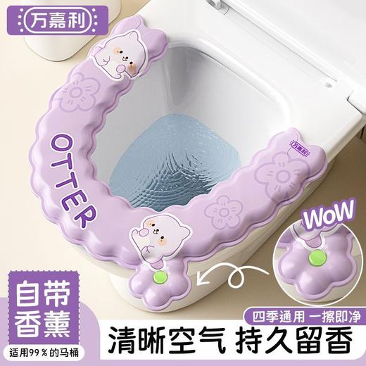 防水加厚马桶垫  香薰四季通用坐便垫保暖可擦免洗马桶垫马桶坐便垫3.287 商品图1