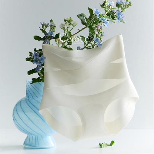 【Cerotich7A抑菌无痕蜜桃提臀收腹裤】女士高腰内裤莫代尔底裆三角裤 商品图0