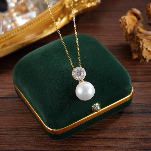 子佩集【如初珍爱】银S925珍珠惜王妃套链【P1903B】12mm珠双色圆形2601 商品图9