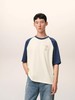Oversize手编刺绣tee，牛油果配色。宽松风格纯棉基础t恤E032668 商品缩略图7