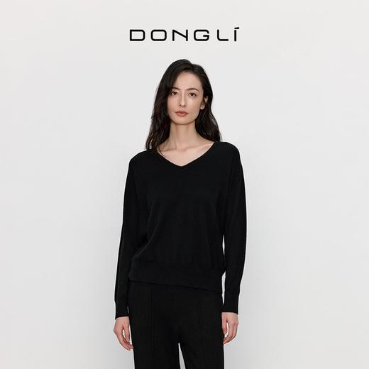 东黎 • 山羊绒女士秋季V领打底衫 3482 商品图2