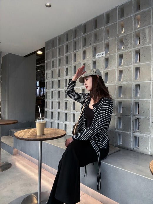 【防晒凉感】噢蜜ooomeooo多功能条纹开衫 商品图2