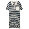 三彩2026夏季新款条纹连衣裙短袖直筒裙短裙休闲简约S 商品缩略图4