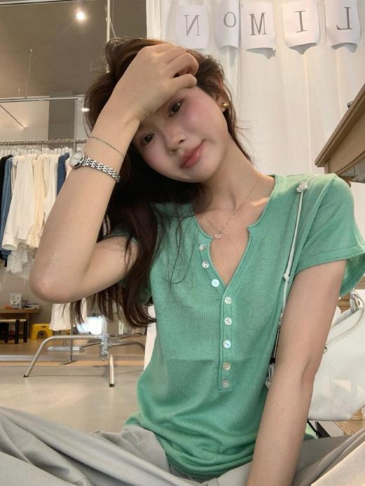 韩系松弛感亨利衫 商品图2