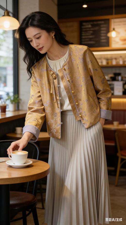 64W018春款外套 新中式国风短款外套 商品图5