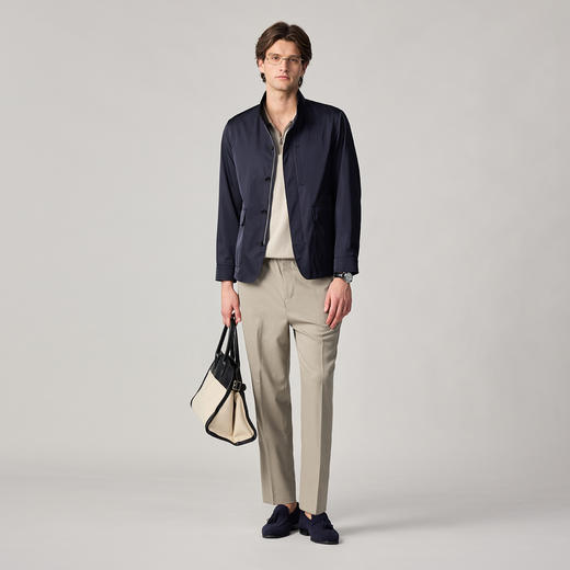 桑蚕丝立领伯爵夹克 商品图3